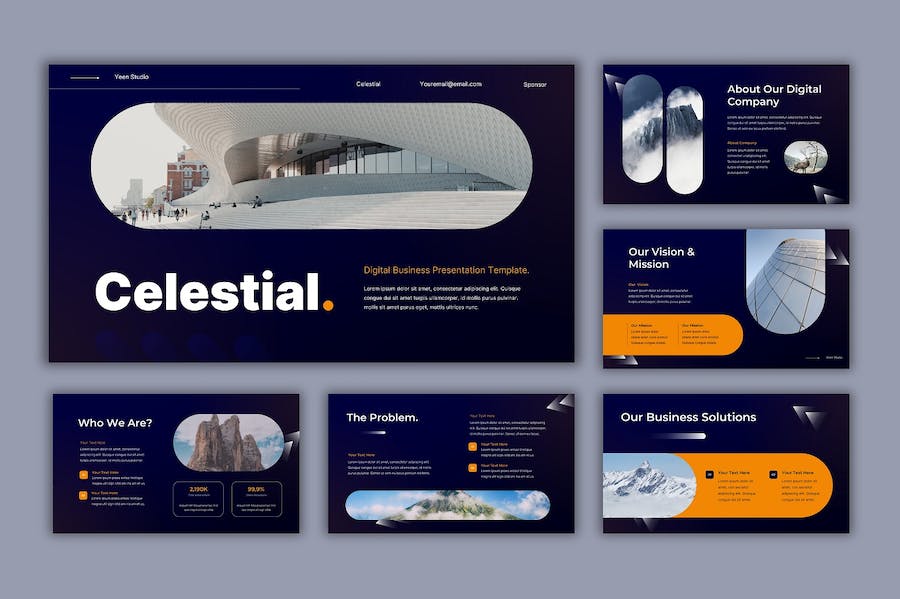 数字商业讲述展示技术应用管理PPT模板 - PPT派