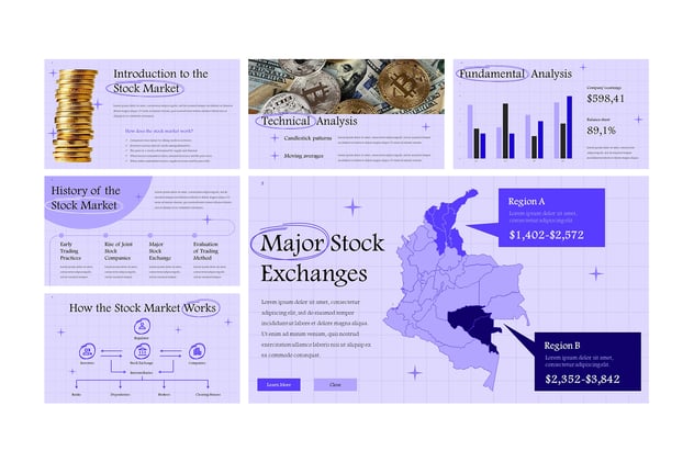 股票市场投资分析PPT模板 - PPT派