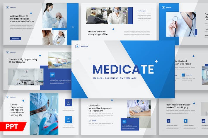 医疗医药诊疗推介PPT模板 - PPT派