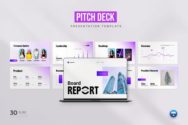 年度董事会报告财务分析经营总结Keynote模板 - PPT派