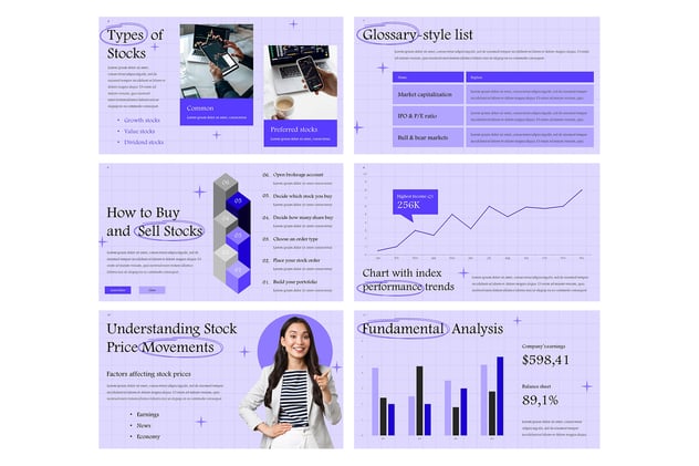 股票市场投资分析PPT模板 - PPT派