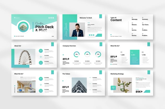 融资路演商业计划书PPT模板 - PPT派