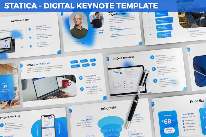 数据统计分析图表展示分析Keynote模板 - PPT派