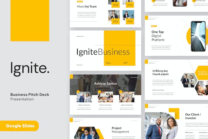 点燃创意商务广告营销推介PPT模板 Retry - PPT派