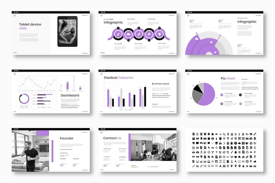 商务企业产品服务推广营销Keynote模板 - PPT派