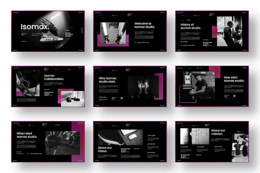 商业项目展示融资路演Keynote模板 - PPT派