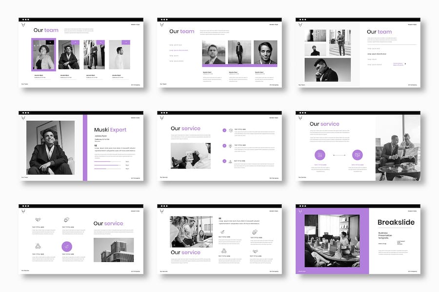 商务企业产品服务推广营销Keynote模板 - PPT派