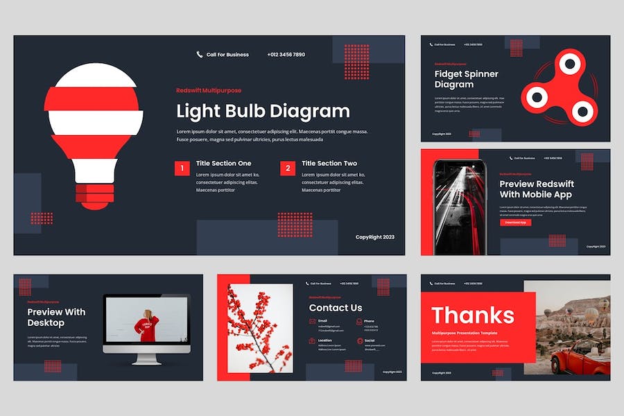 创意多用途讲述展示设计应用推广PPT模板 - PPT派