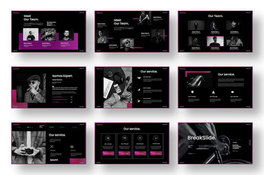 商业项目展示融资路演Keynote模板 - PPT派