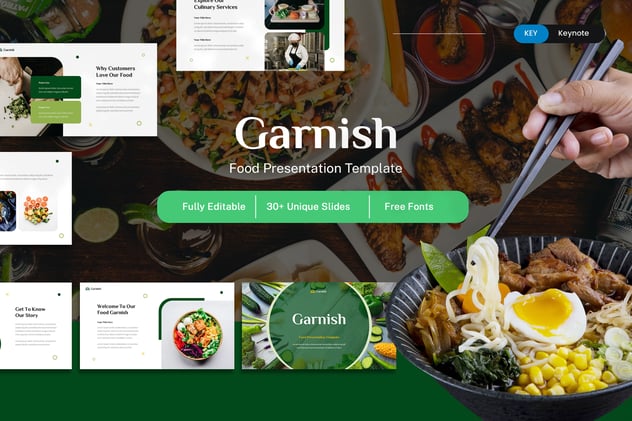 餐饮美食品牌推广营销方案Keynote模板 - PPT派