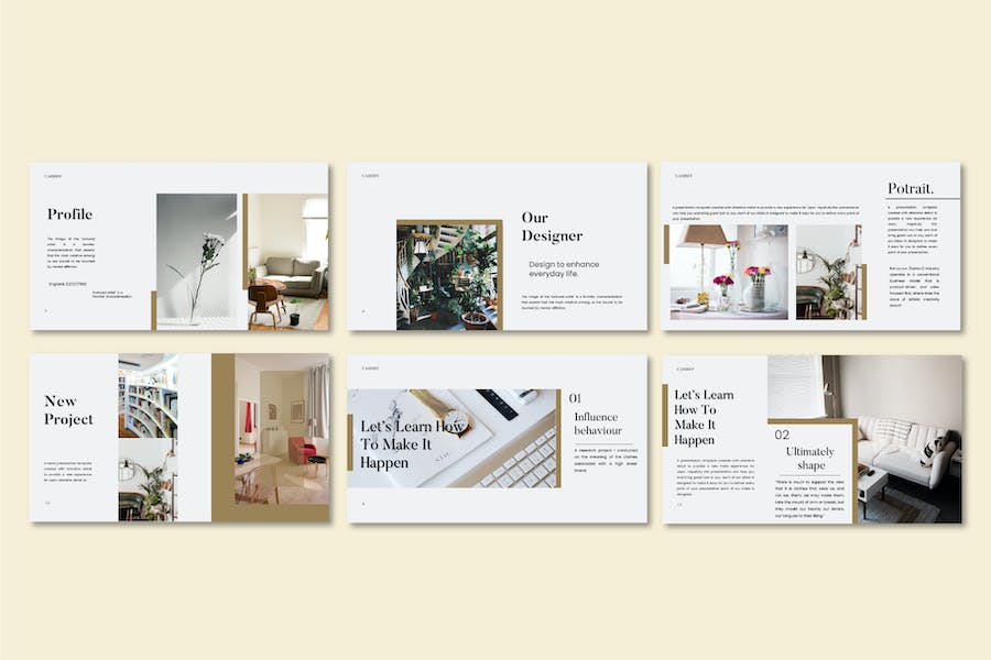 极简风格加的夫旅游景点介绍Keynote模板 - PPT派