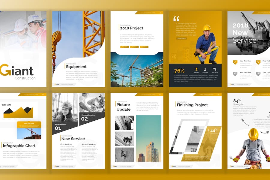 Giant-construction-portrait-powerpoint-template - PPT派