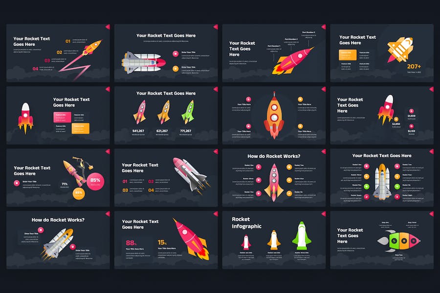 Rocket-infographic-creative-powerpoint-template - PPT派