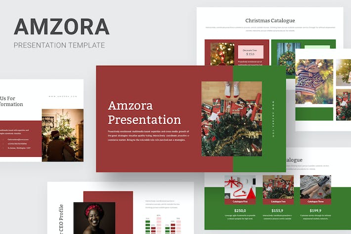 圣诞节主题演讲营销方案Keynote模板 - PPT派