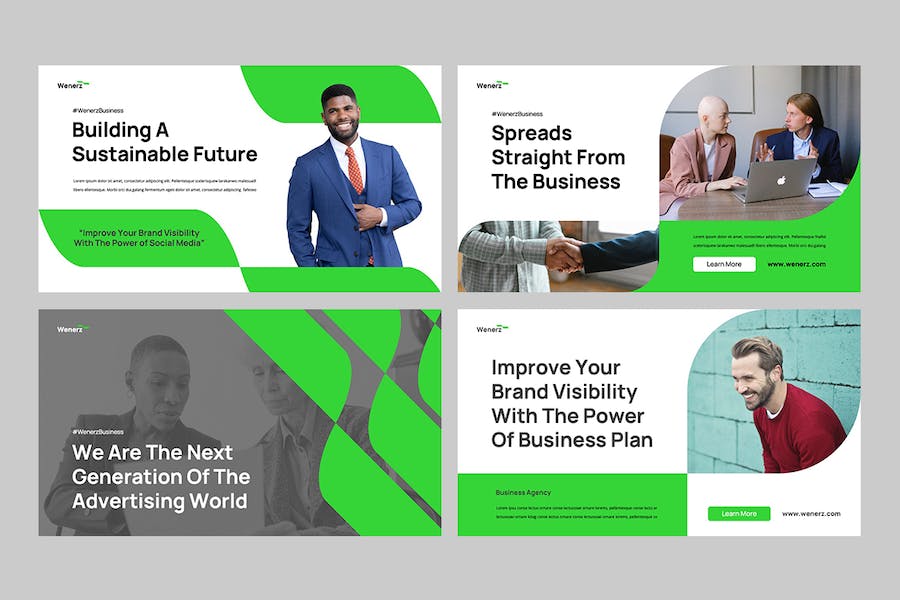 商务广告投放营销推广PPT模板 - PPT派