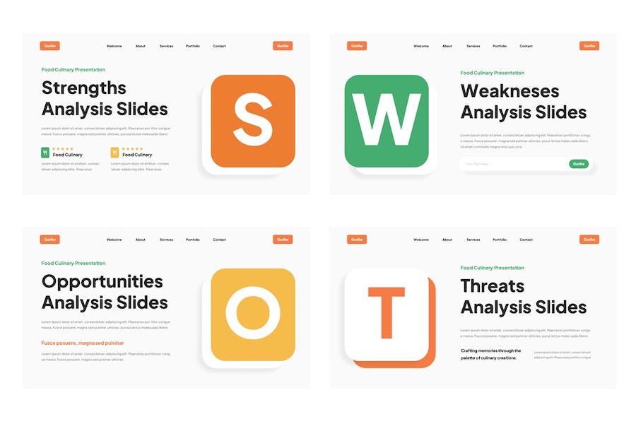 食品烹饪美食推荐Keynote模板 - PPT派