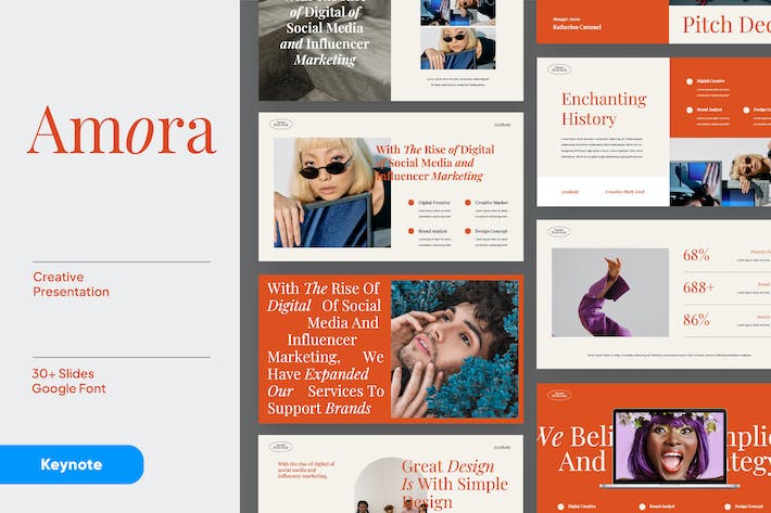 极简美学设计展示Keynote模板 - PPT派