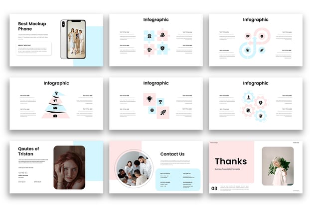 商务项目方案工作总结PPT模板 - PPT派