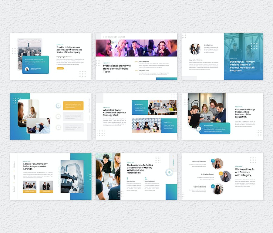 企业商务品牌形象展示PPT模板 - PPT派