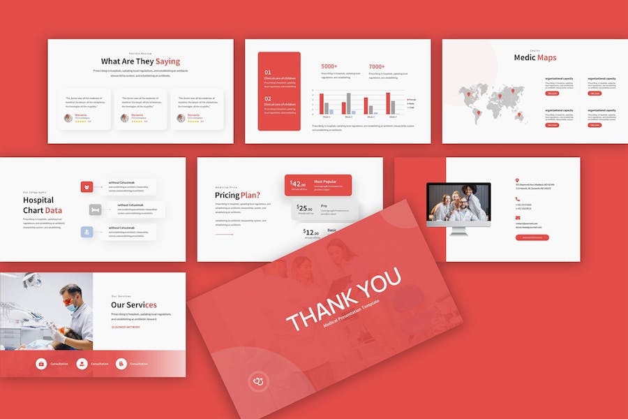 医学教育课程展示方案PPT模板 - PPT派