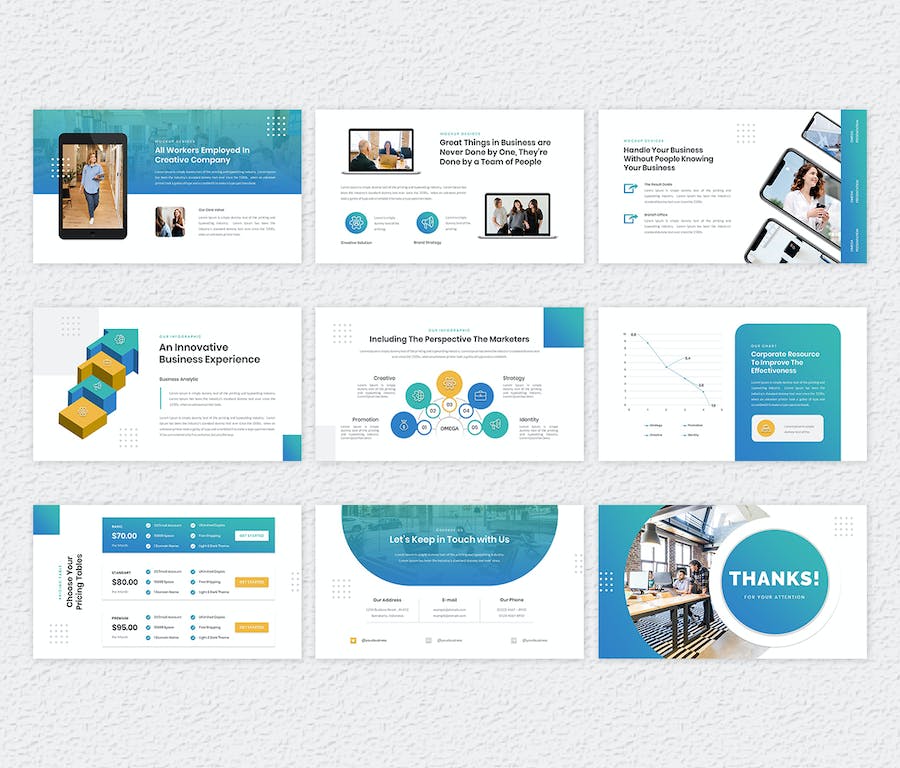 企业商务品牌形象展示PPT模板 - PPT派