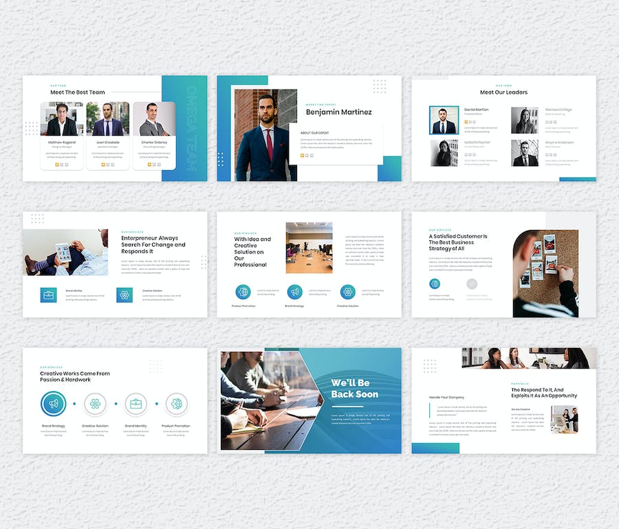 企业商务品牌形象展示PPT模板 - PPT派