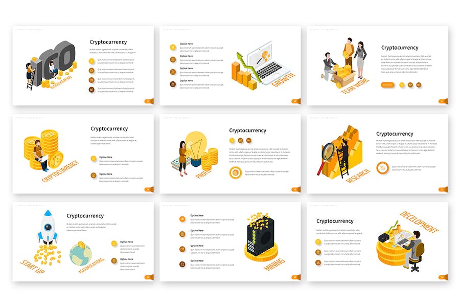 加密货币区块链投资信息图Keynote模板 Retry - PPT派
