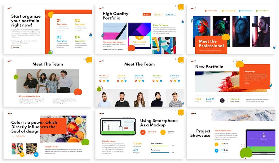 几何图形创意设计方案Keynote模板 - PPT派