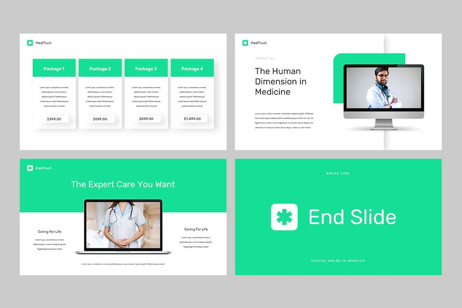 医疗信托健康管理咨询服务PPT模板 - PPT派