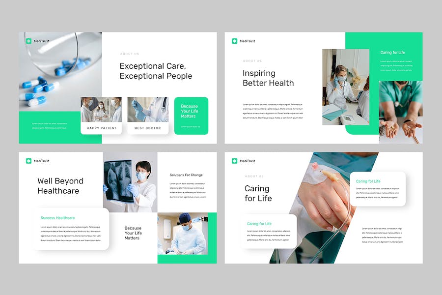 医疗信托健康管理咨询服务PPT模板 - PPT派