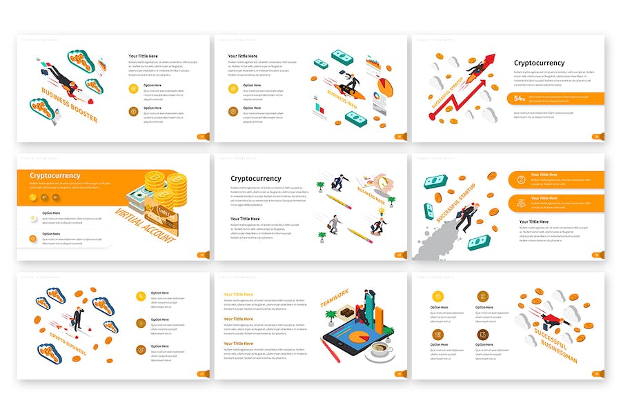 加密货币区块链投资信息图Keynote模板 Retry - PPT派