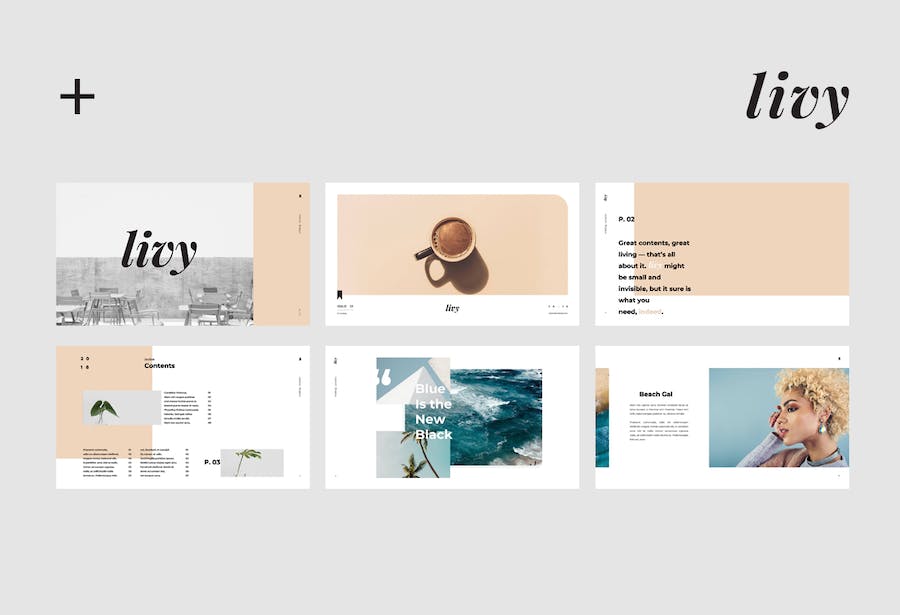 时尚潮流生活方式品牌展示Keynote模板 - PPT派