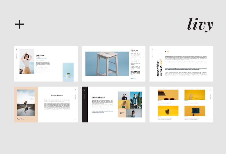 时尚潮流生活方式品牌展示Keynote模板 - PPT派