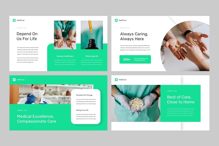 医疗信托健康管理咨询服务PPT模板 - PPT派