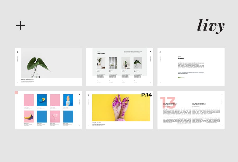 时尚潮流生活方式品牌展示Keynote模板 - PPT派