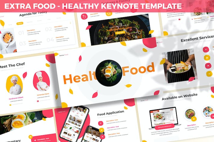 健康食品营养推广销售方案Keynote模板 - PPT派