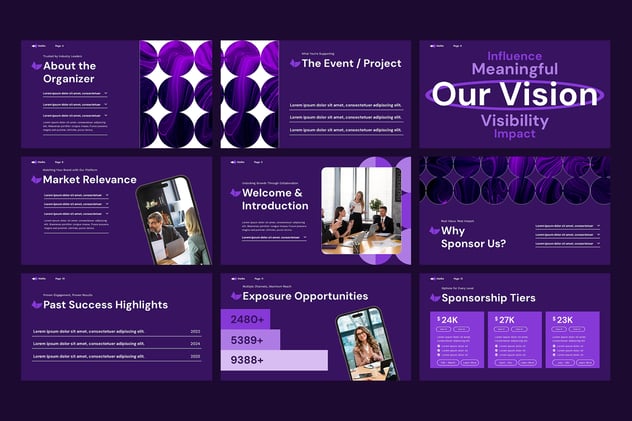 赞助商合作项目推介方案PPT模板 - PPT派