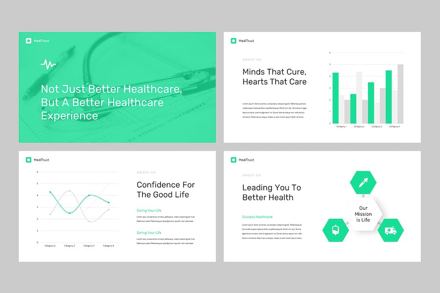 医疗信托健康管理咨询服务PPT模板 - PPT派