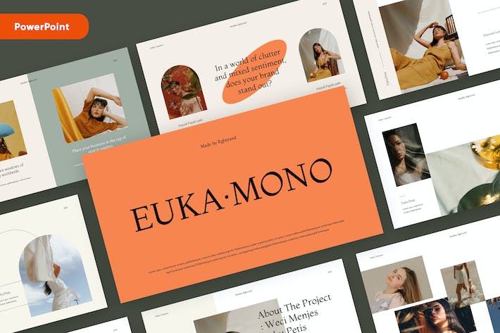 创意美学设计艺术展示PPT模板 - PPT派