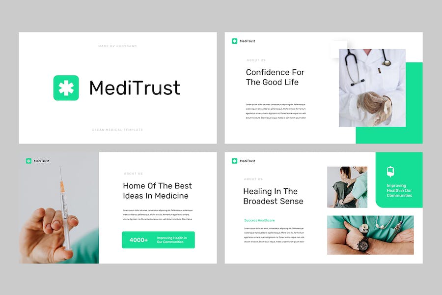 医疗信托健康管理咨询服务PPT模板 - PPT派