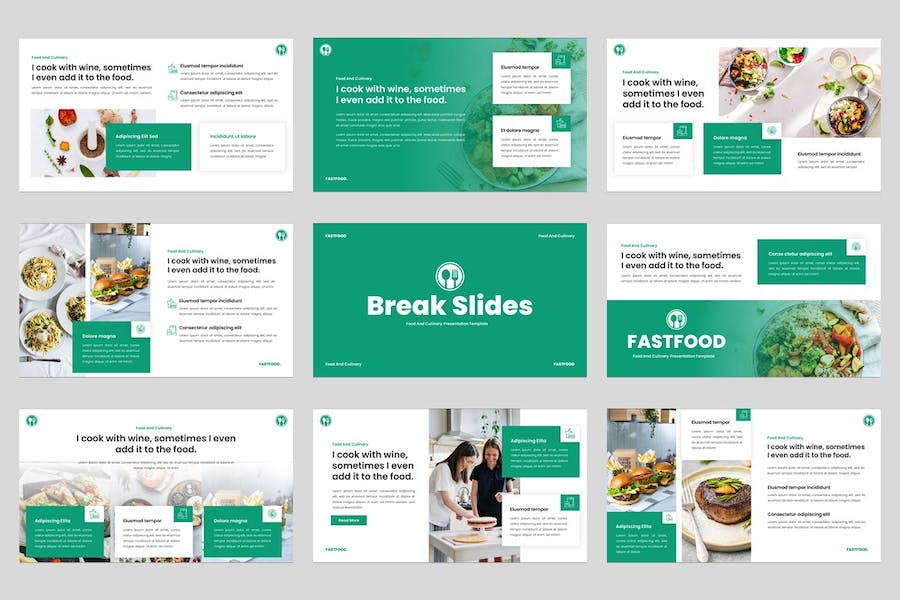 美食食品餐饮推介宣传PPT模板 - PPT派