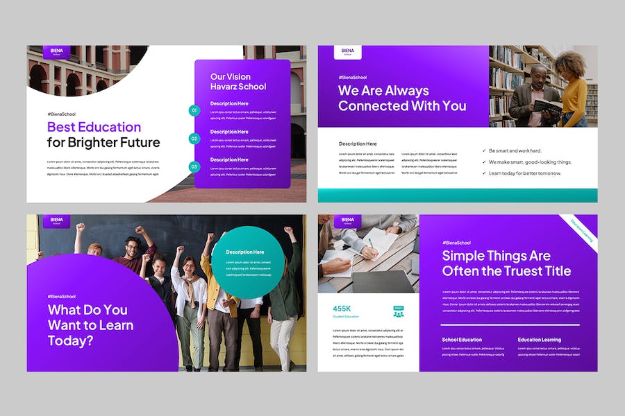 学校教育招生入学宣传方案PPT模板 - PPT派