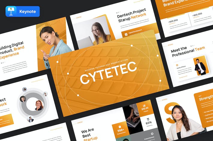 科技IT互联网创业项目推介Keynote模板 - PPT派