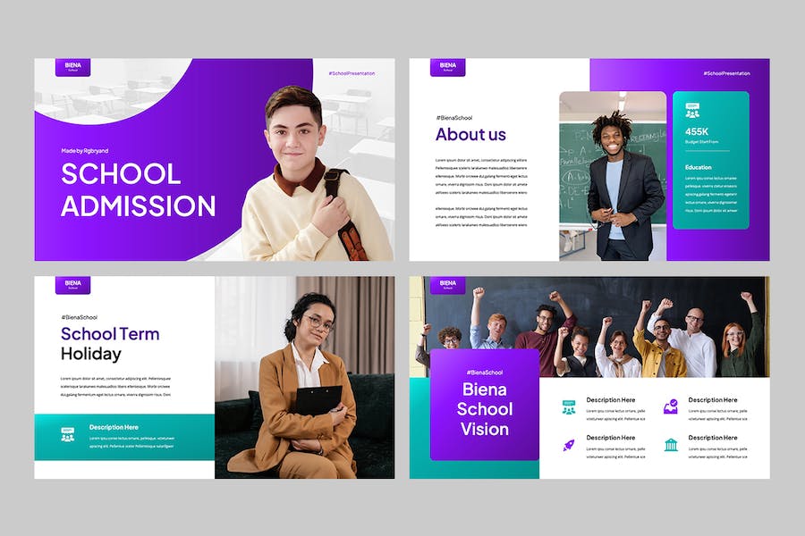 学校教育招生入学宣传方案PPT模板 - PPT派