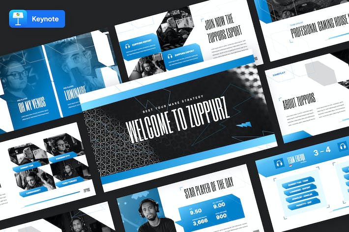 现代游戏设计讲述方案Keynote模板 - PPT派