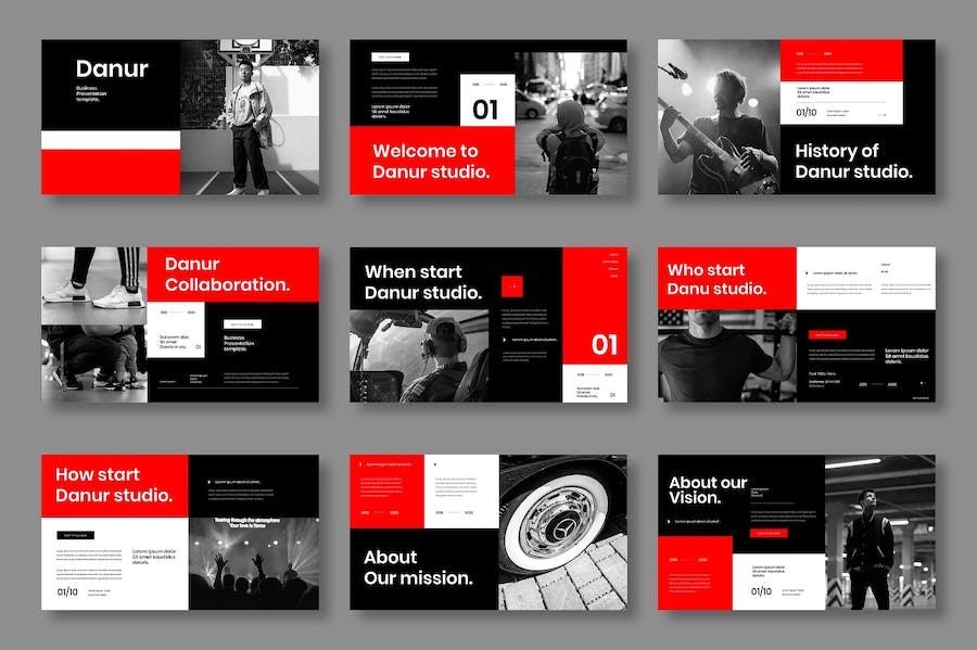 灰色极简商务企业服务方案介绍PPT模板 - PPT派