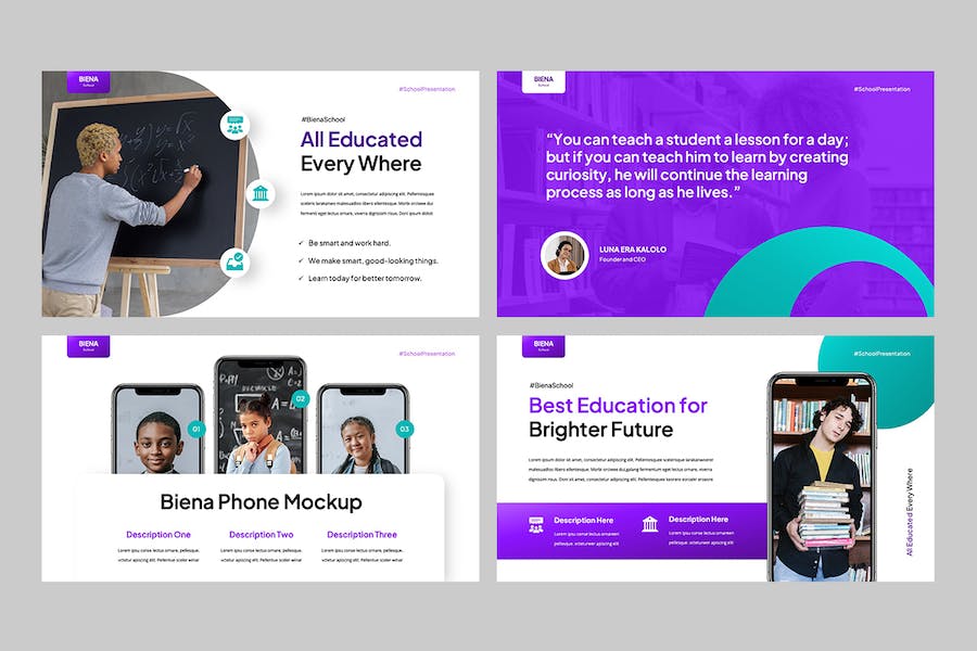 学校教育招生入学宣传方案PPT模板 - PPT派