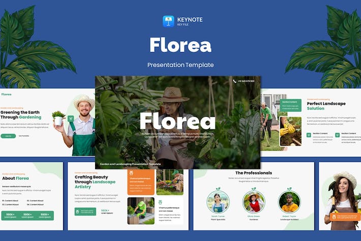 园林景观设计讲述展示方案规划实现Keynote模板 - PPT派