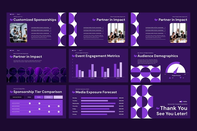 赞助商合作项目推介方案PPT模板 - PPT派