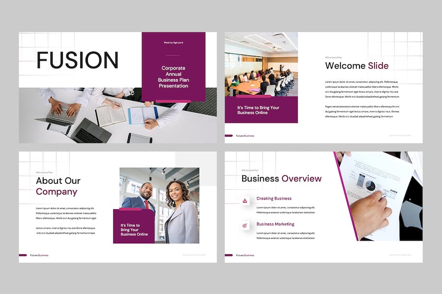 商业计划书项目方案PPT模板 - PPT派